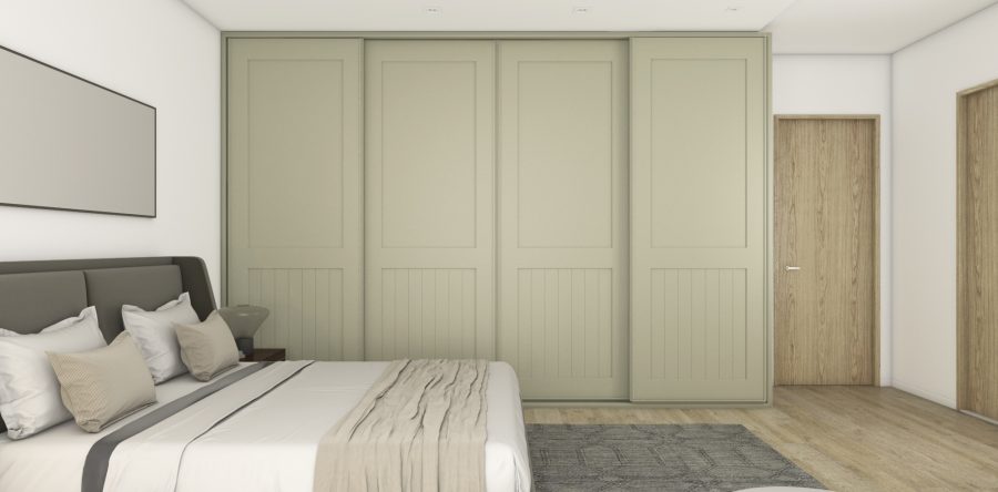 Armario Corredero laca verde