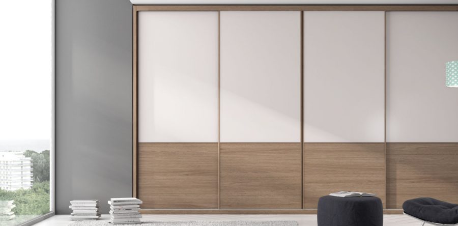 Armario Corredero Nogal Violeta