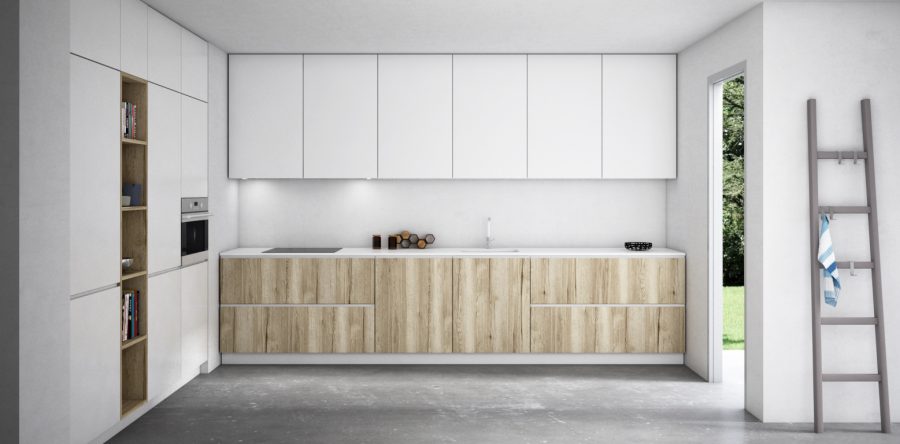 Cocina Madera y Laca