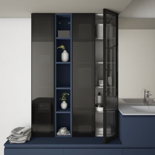 FRENTE VITRINA PUERTA CRISTAL AHUMADO