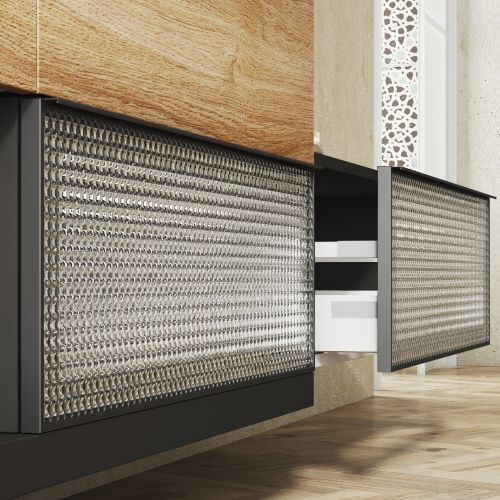 FRENTE VITRINA CAJON CRISTAL LISTRAL